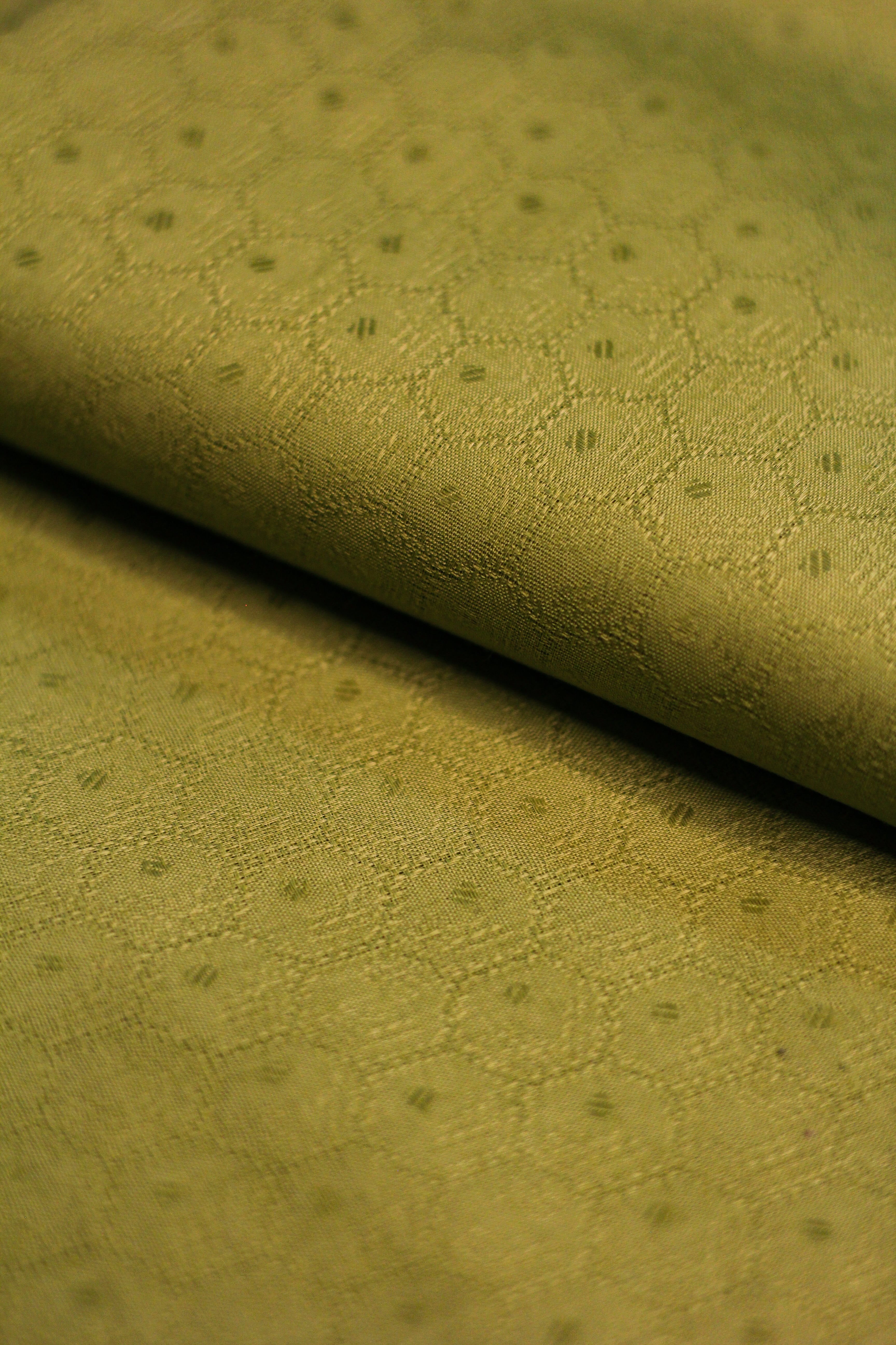 Self Jacquard Lawn Olive - Unstitched