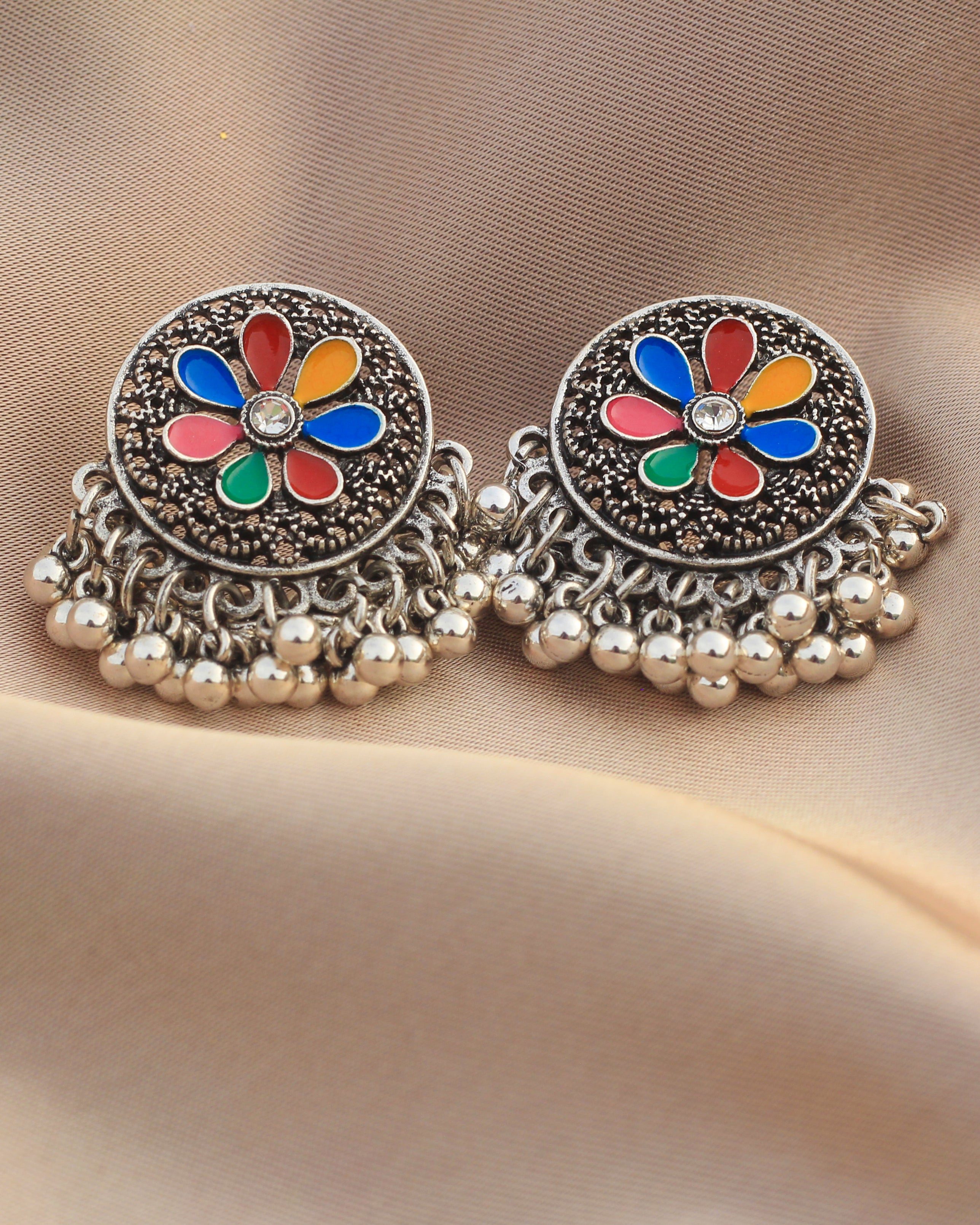 Silver Kundan Jhalay